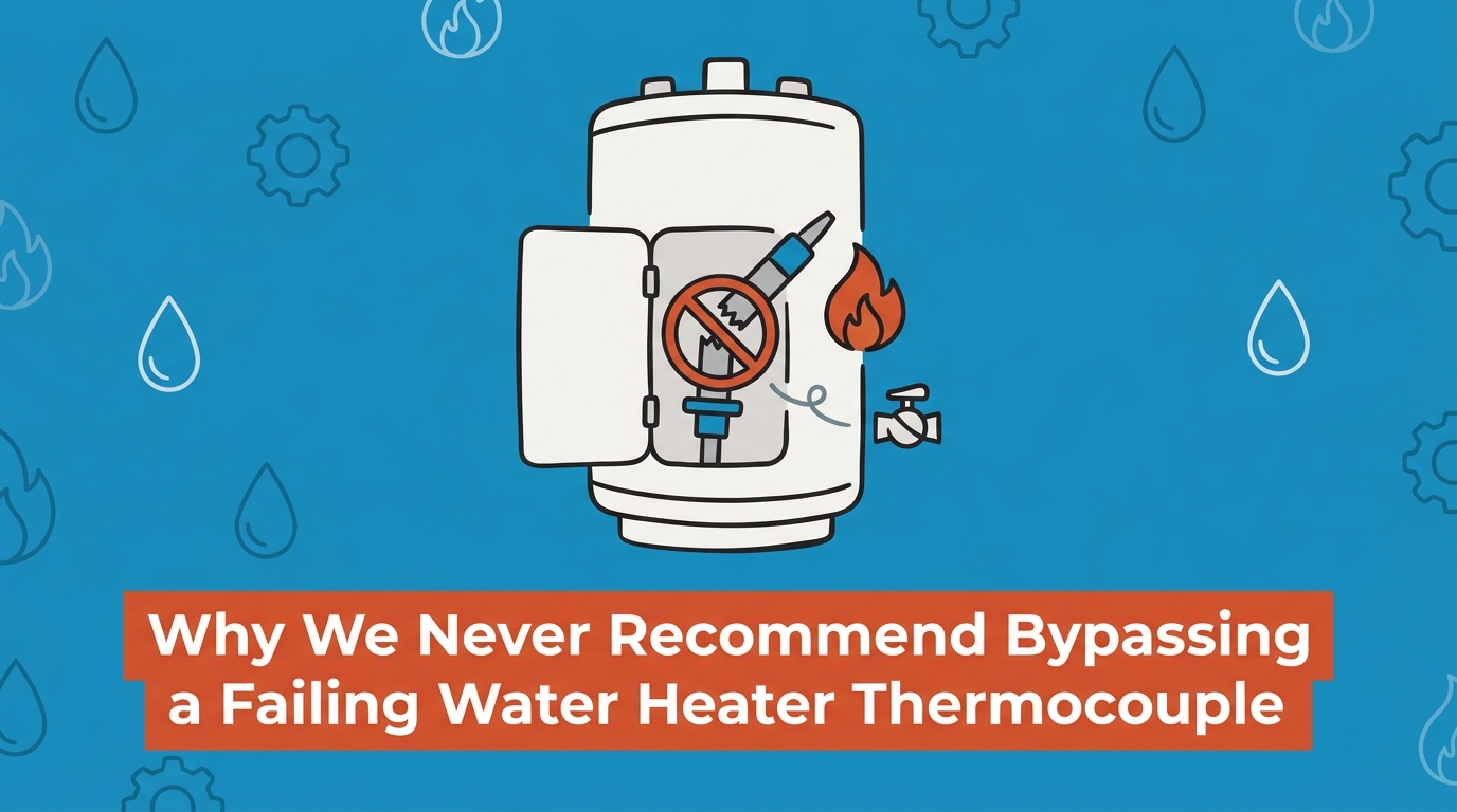 Why We Never Recommend Bypassing a Failing Water Heater Thermocouple