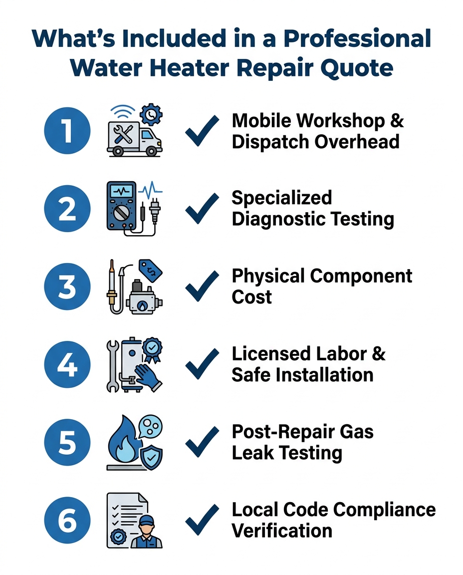 What's Included in a Professional Water Heater Repair Quote