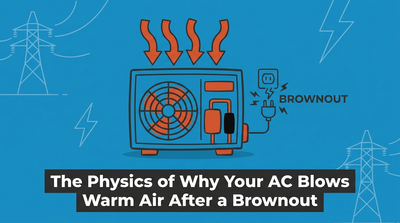 The Physics of Why Your AC Blows Warm Air After a Brownout