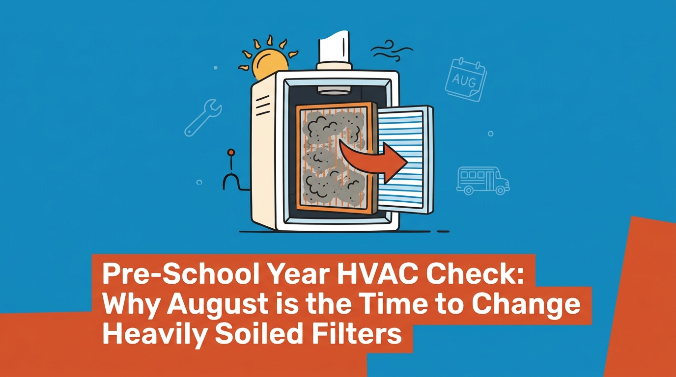 Pre-School Year HVAC Check: Why August is the Time to Change Heavily Soiled Filters