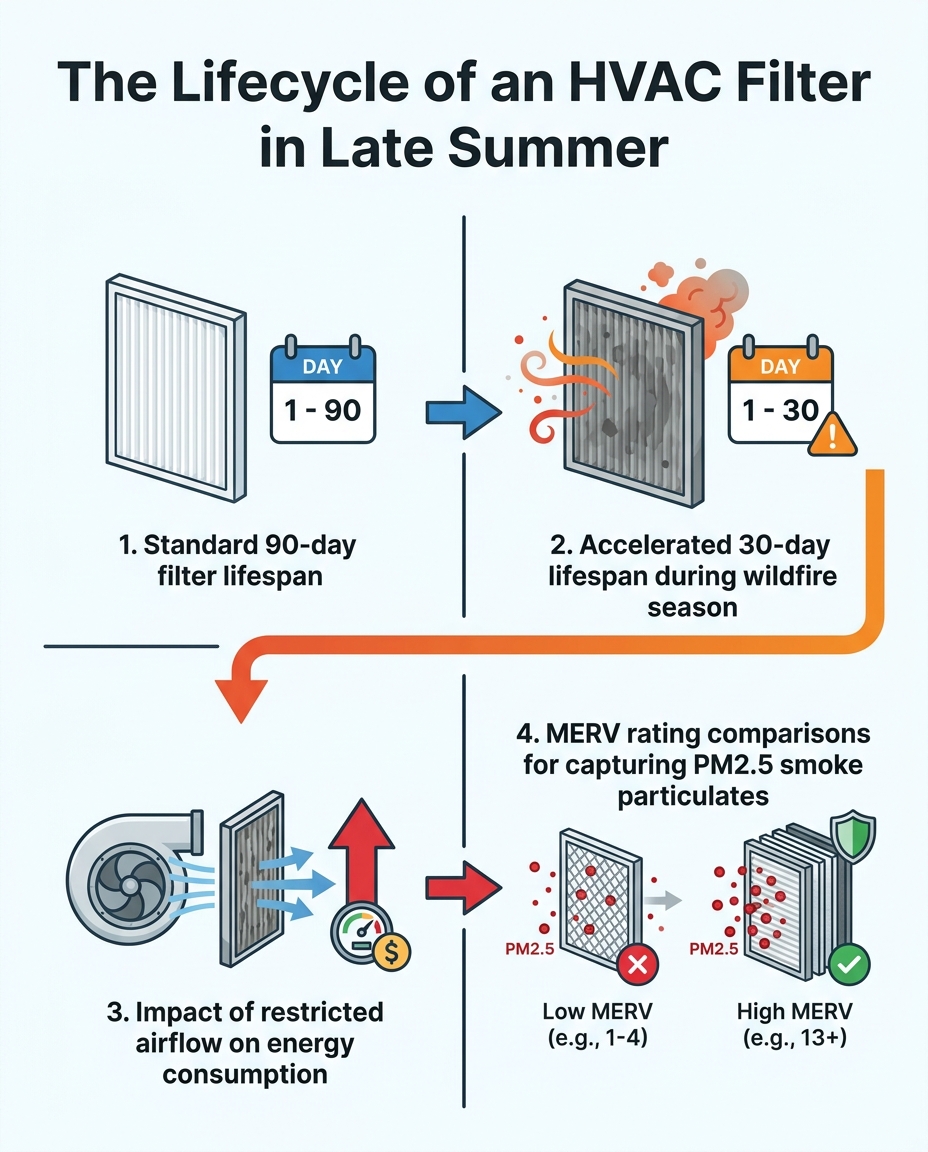 The Lifecycle of an HVAC Filter in Late Summer