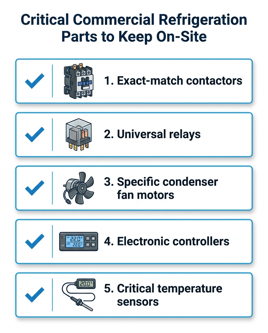 Critical Commercial Refrigeration Parts to Keep On-Site