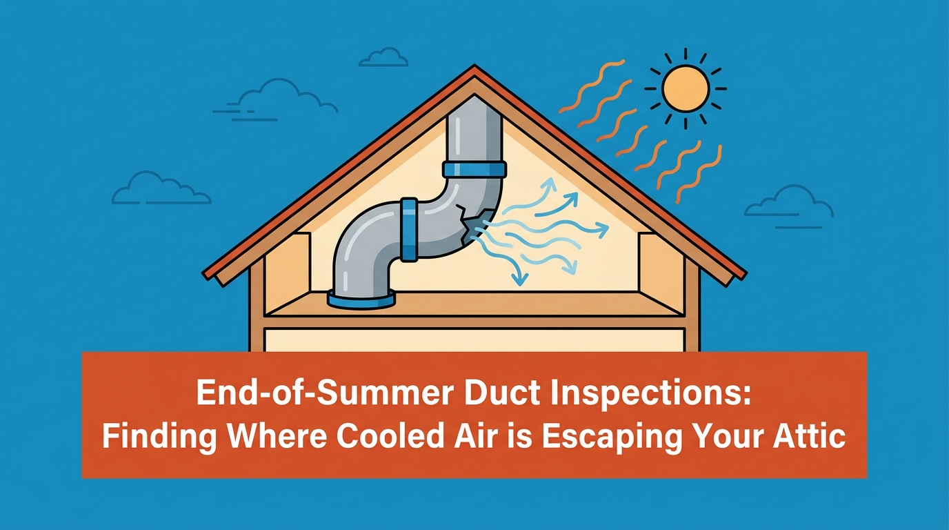 End-of-Summer Duct Inspections: Finding Where Cooled Air is Escaping Your Attic