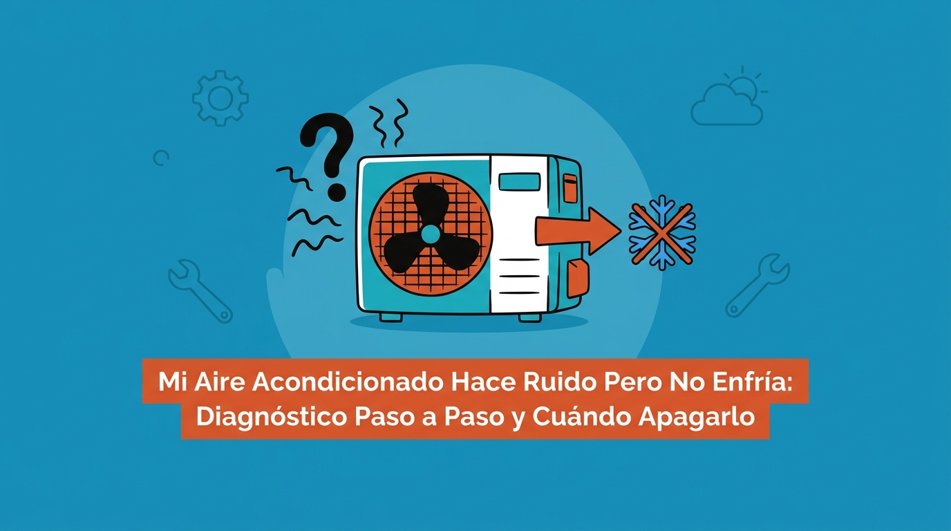 Mi Aire Acondicionado Hace Ruido Pero No Enfría: Diagnóstico Paso a Paso
