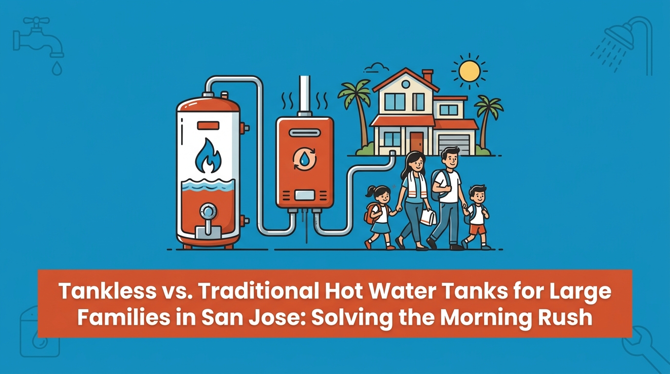 Tankless vs. Traditional Hot Water Tanks for Large Families in San Jose