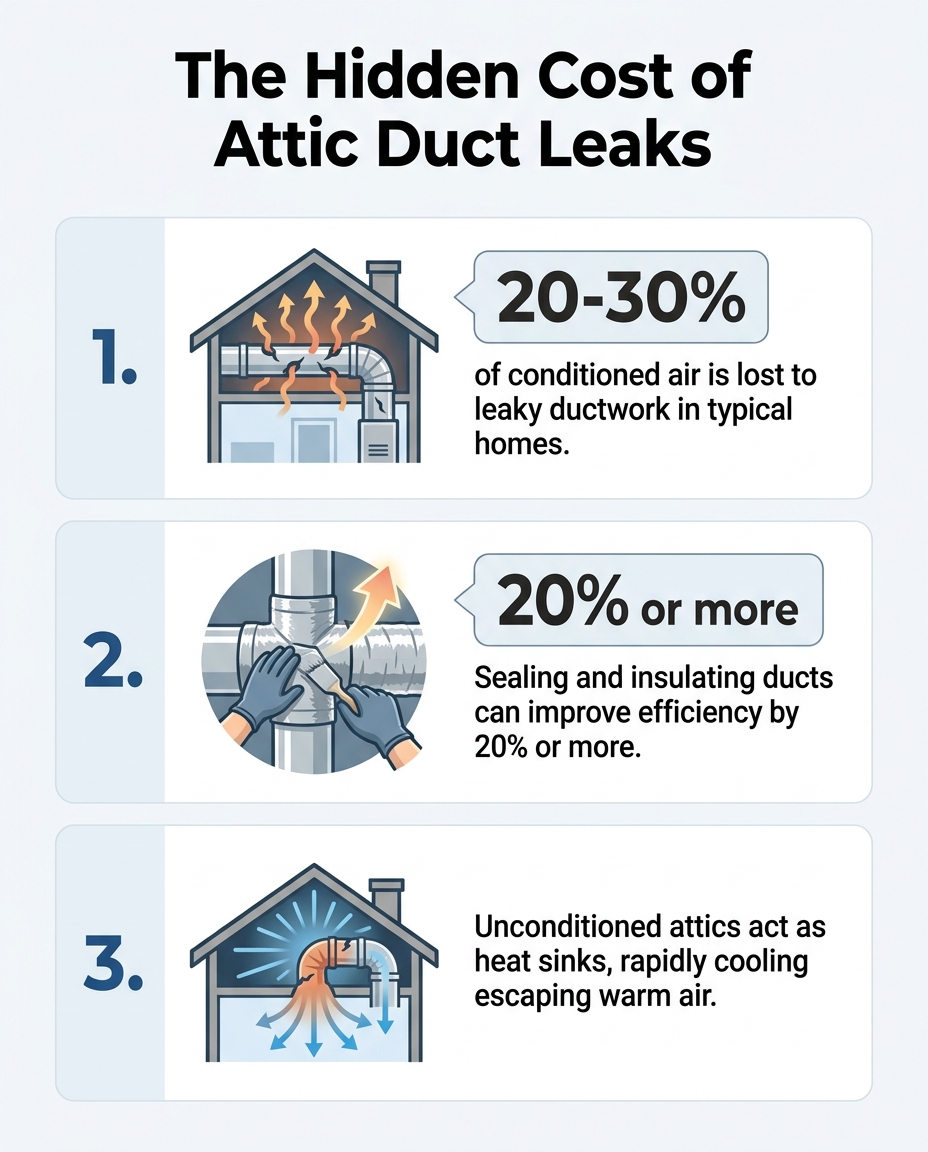The Hidden Cost of Attic Duct Leaks
