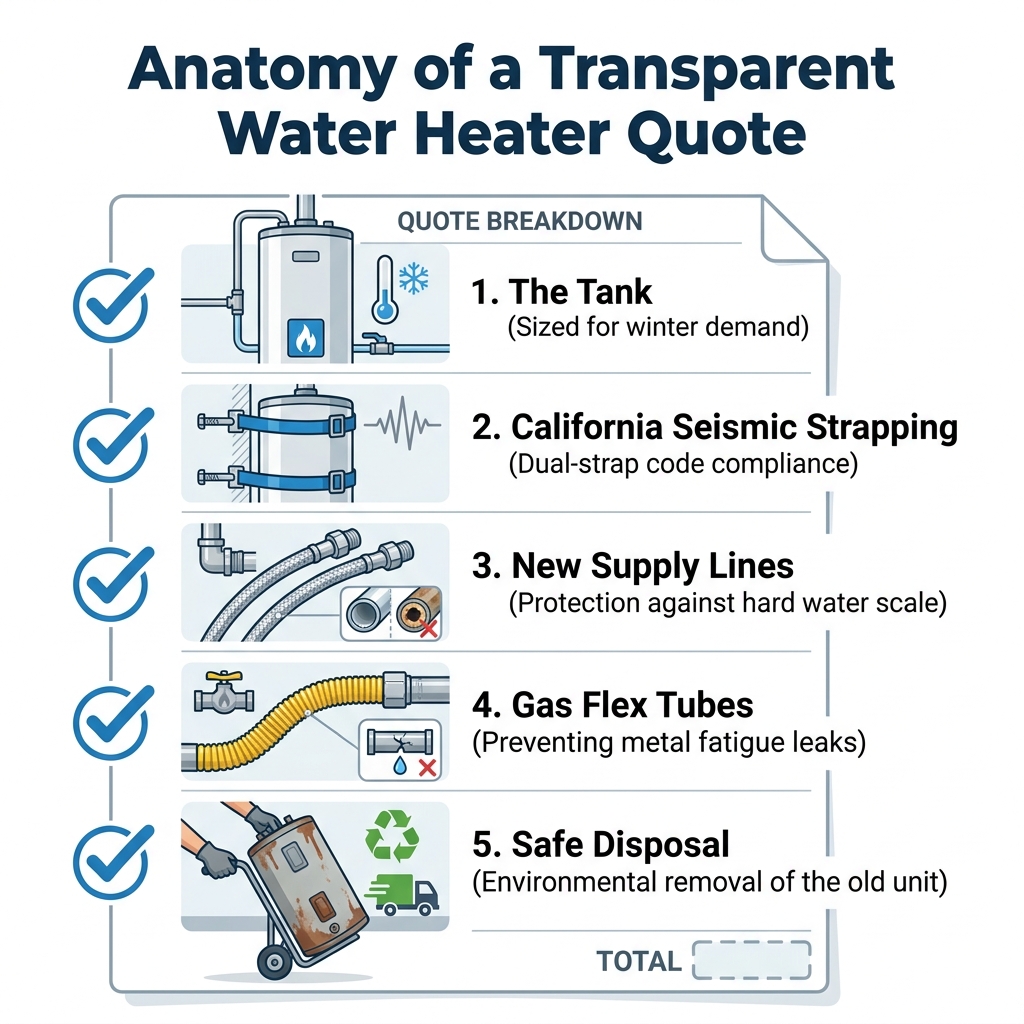 Anatomy of a Transparent Water Heater Quote