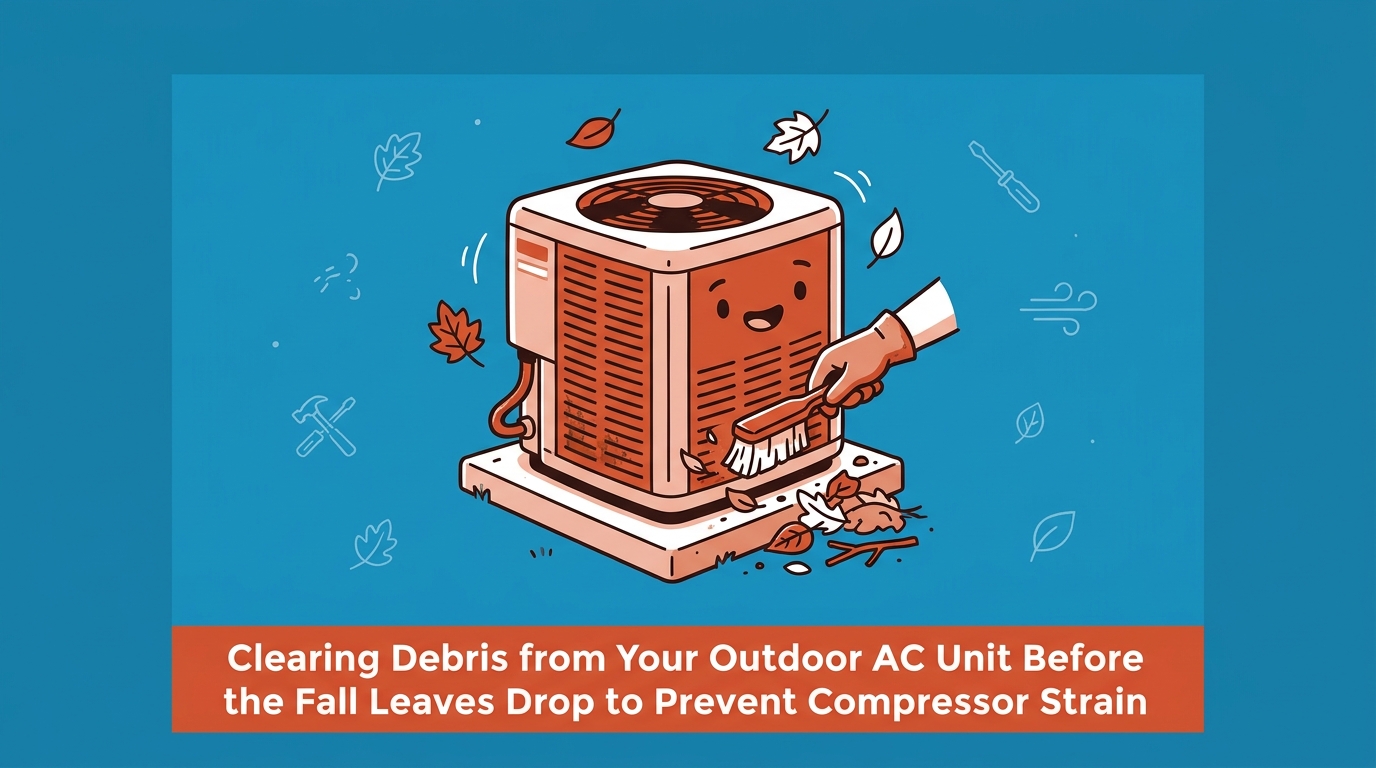 Clearing Debris from Your Outdoor AC Unit Before the Fall Leaves Drop