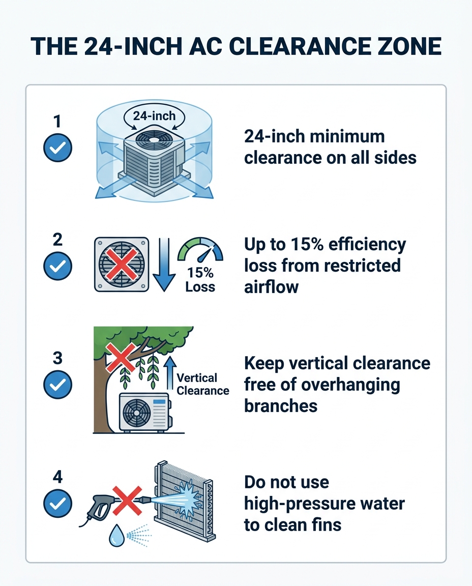 The 24-Inch AC Clearance Zone