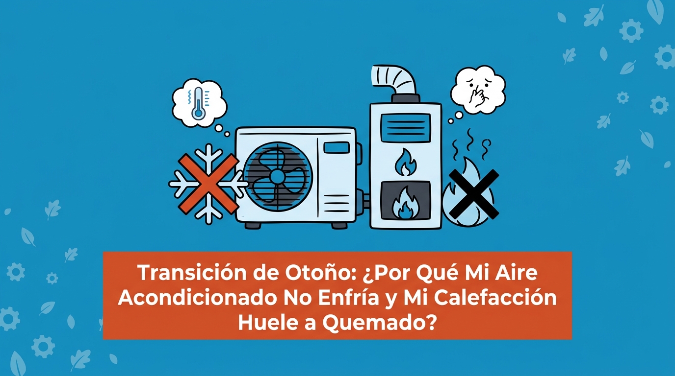 Transición de Otoño: ¿Por Qué Mi Aire Acondicionado No Enfría y Mi Calefacción Huele a Quemado?