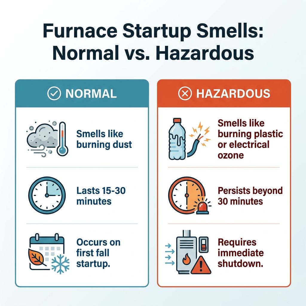 Furnace Startup Smells: Normal vs. Hazardous