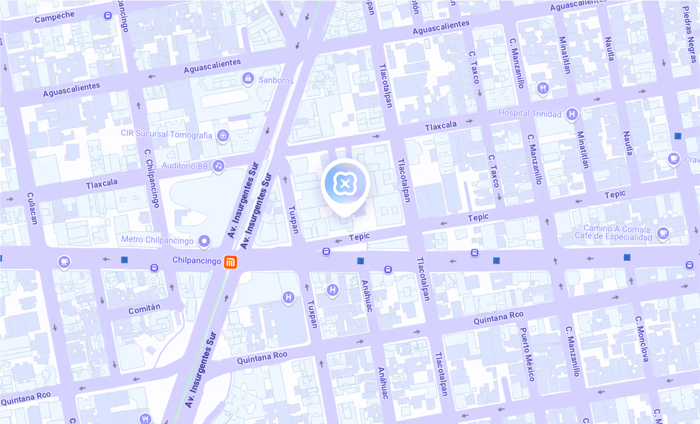 hisonrisa mapa - Dentistas en CDMX