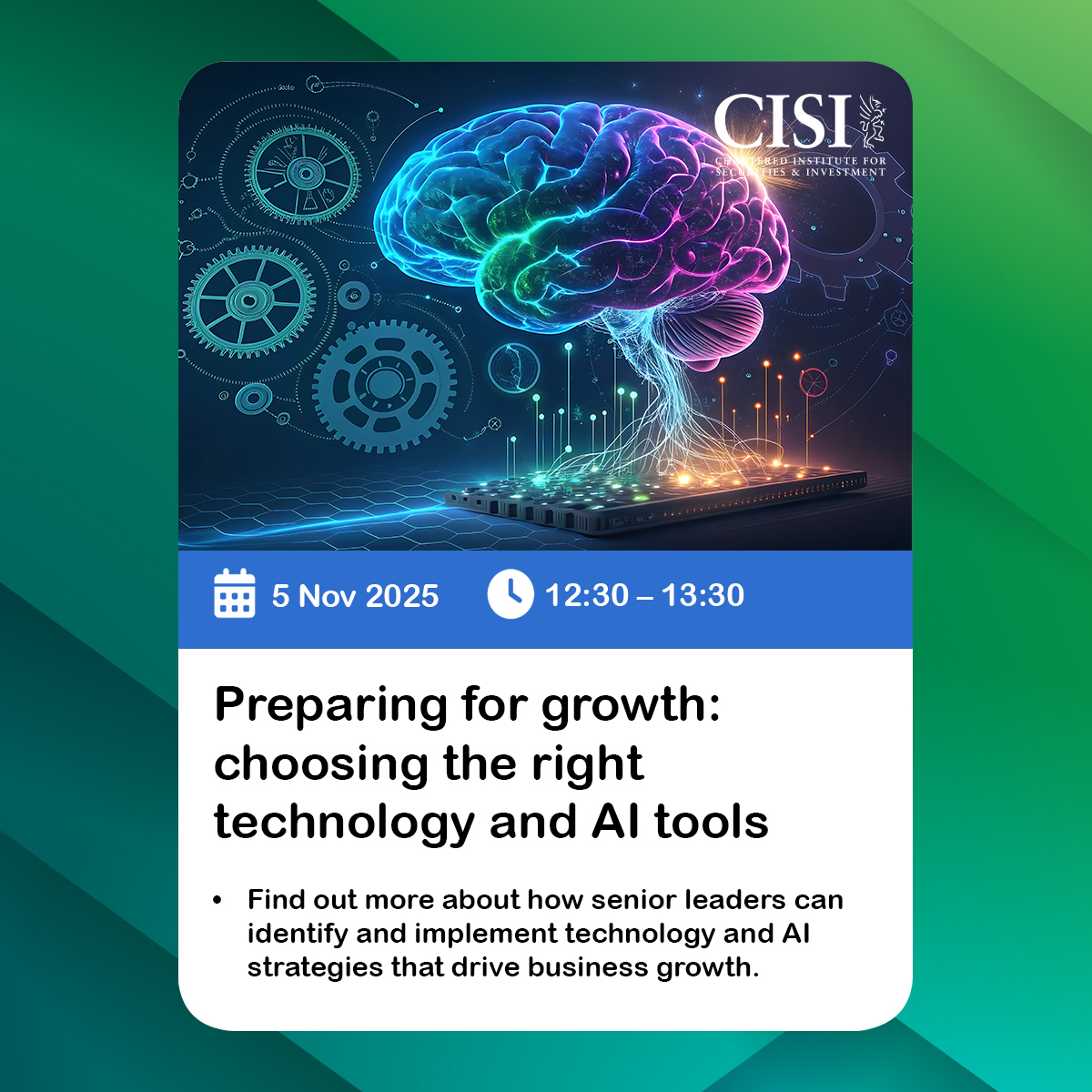 AdviceObjects & CISI Present Free Webinar: Preparing for Growth with AI and Technology