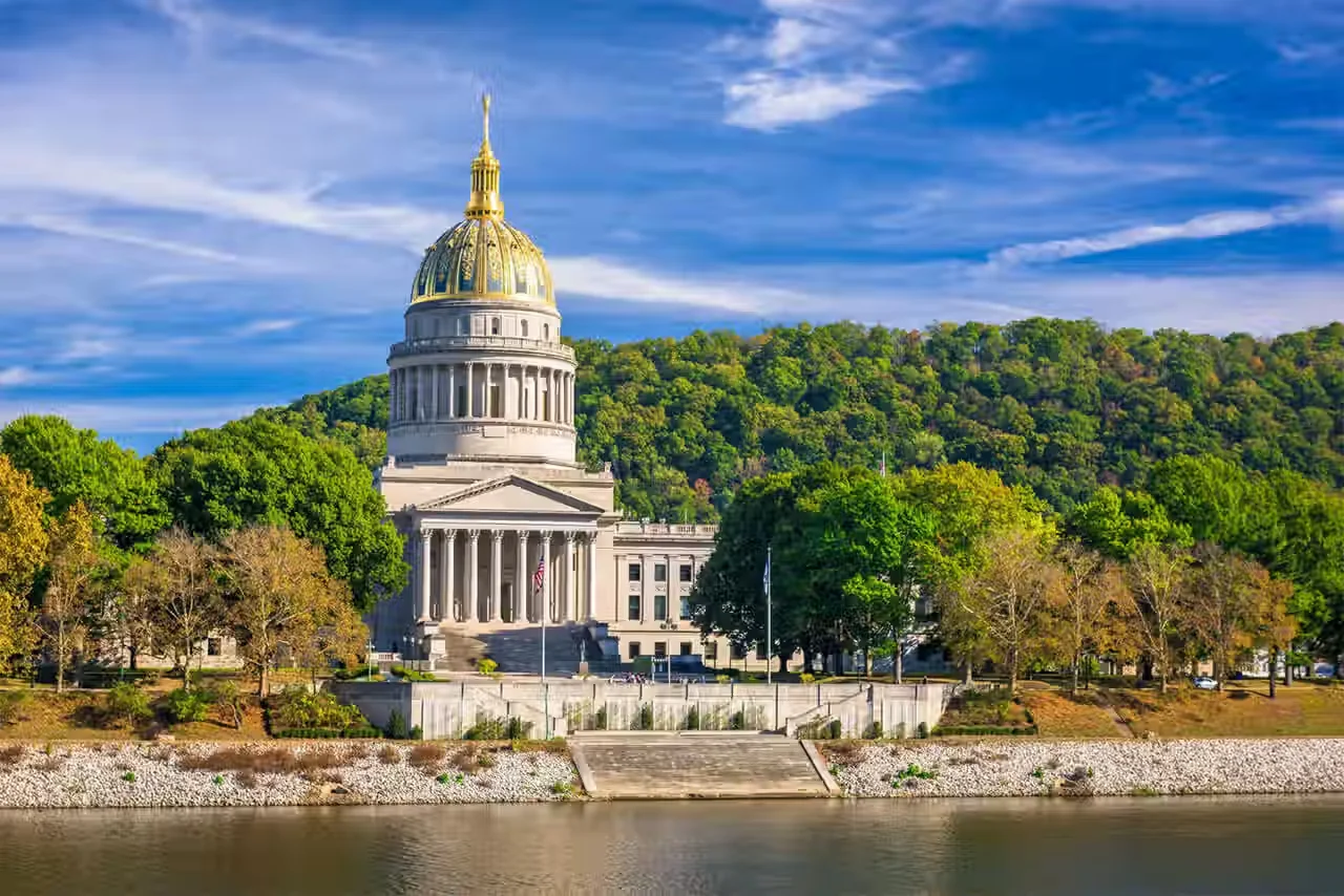 Charleston West Virginia skyline representing local foundation repair services