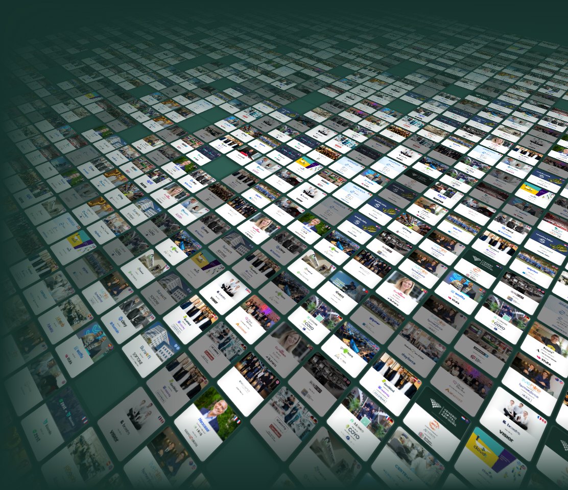 A wall of Venero transaction tombstones receding into the distance