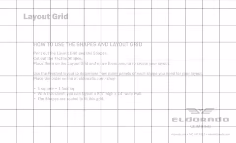 DIY climbing wall layout planner