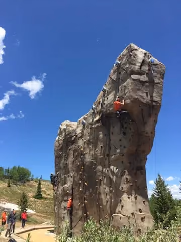 Breckenridge Ski Resort outdoor rock climbing wall