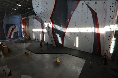 Adventure Rock MKE you can see the 5.5″ carpet-bonded foam flooring
