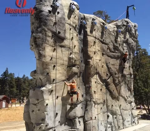 19 lane climbing wall at Heavenly Ski Resort
