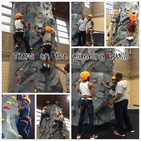 Teens Climbing at Chicago’s Rebecca K. Crown Youth Center