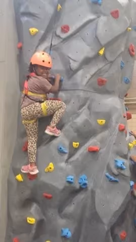 Kids climb in Chicago’s Rebecca K. Crown Youth Center