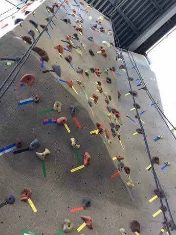 Catonsville Family Center Y rock climbing wall