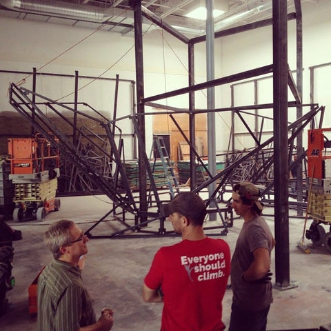 Construction for the Portland, OR Rock Gym Expansion