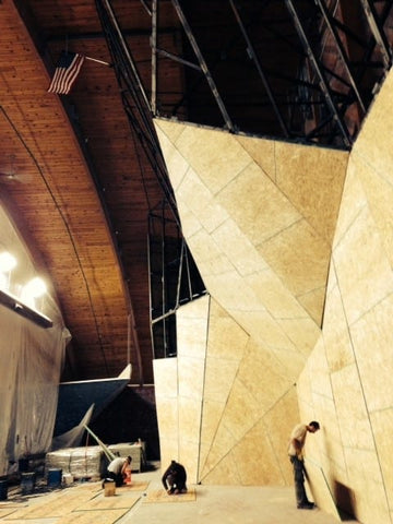 new climbing wall constructed by Eldorado Climbing Walls at Miramont Lifestyle Fitness in Ft. Collins, CO