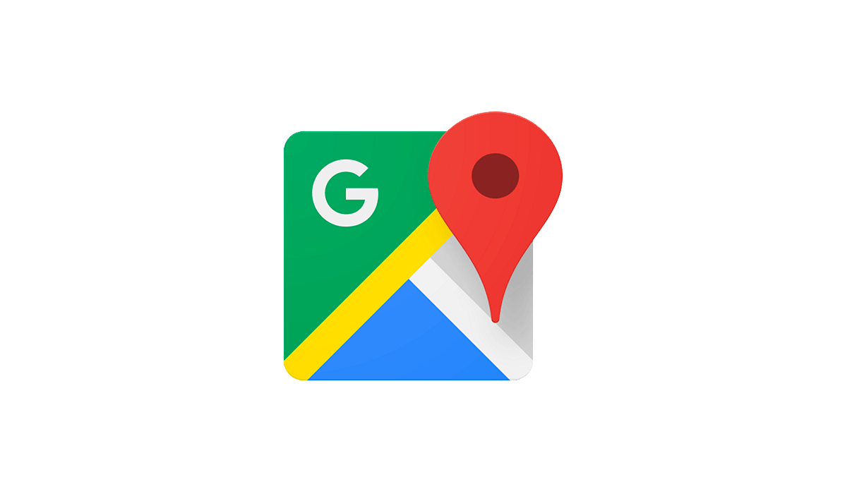 Google Maps app icon with a red location pin over a stylized map.