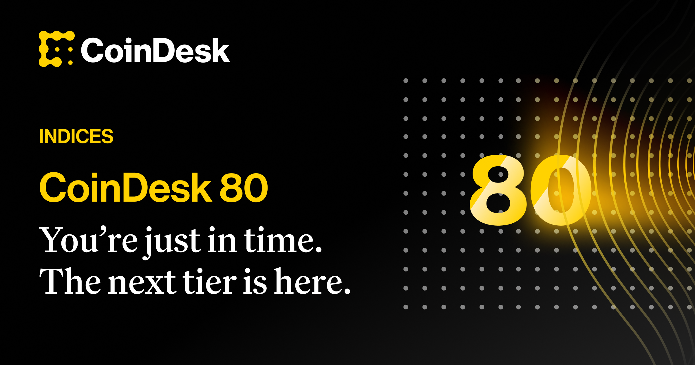 CoinDesk 80 | Access the Next Tier of Large and Liquid Assets | CoinDesk  Indices