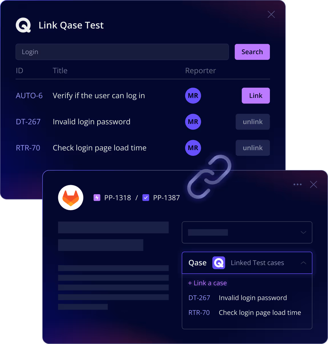 Qase Gitlab Integration Linking