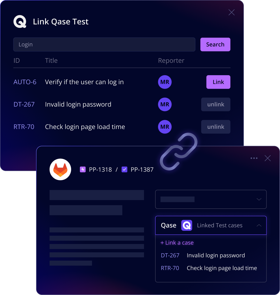 Qase Gitlab Integration Linking