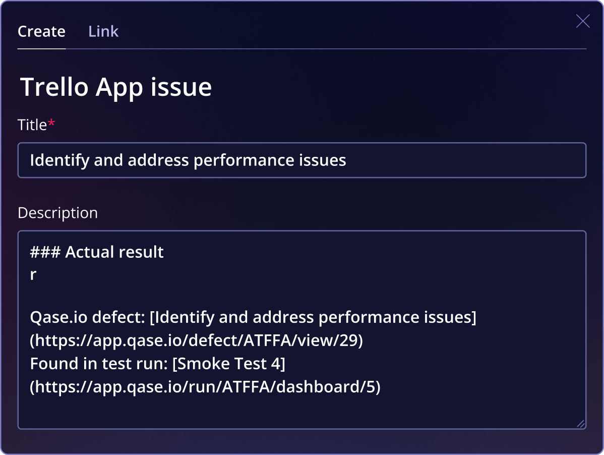 Qase Screenshot - Control System