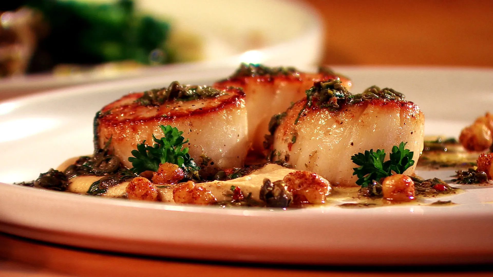 An image of scallop on a plate