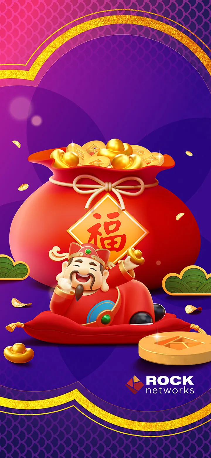 ROCK Networks Lunar New Year God of Fortune wallpaper 1