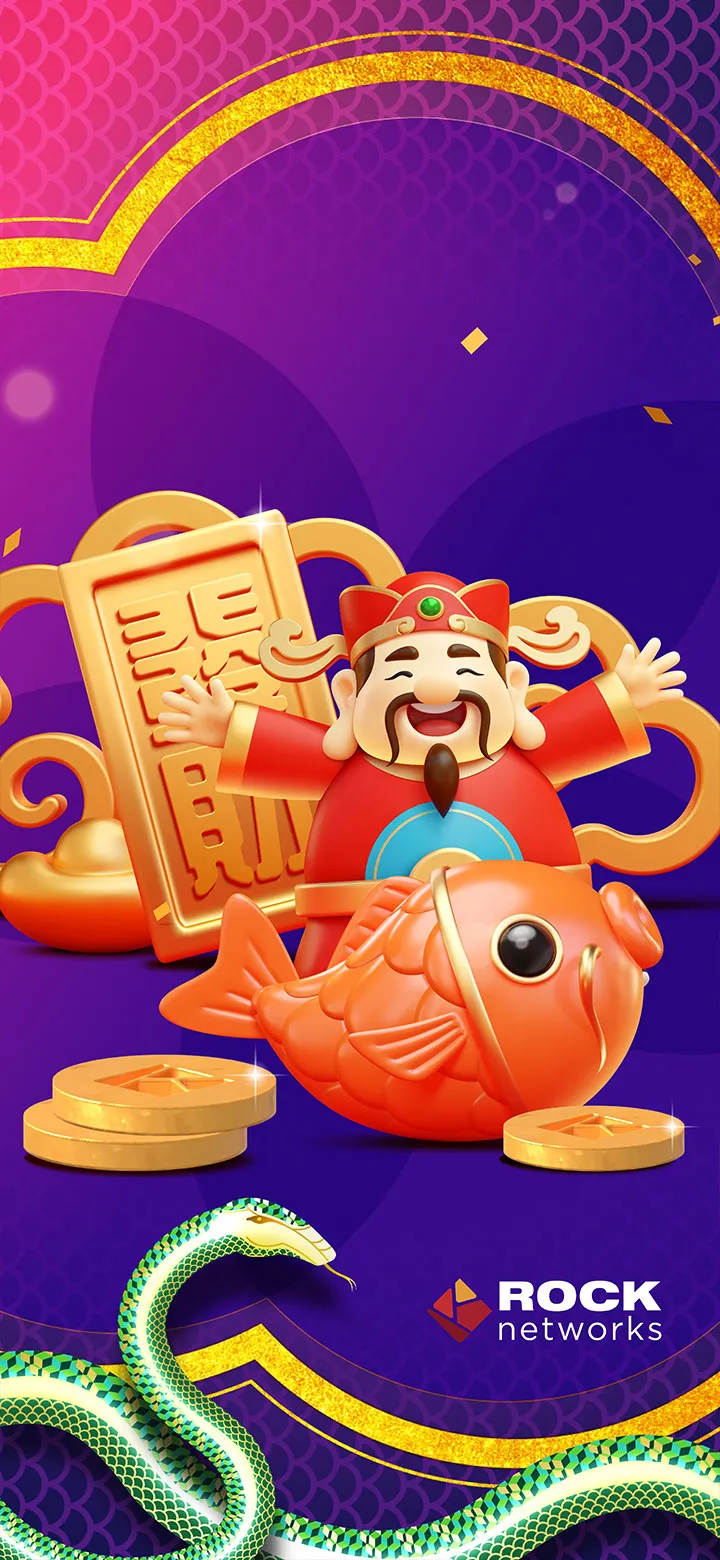 ROCK Networks Lunar New Year God of Fortune wallpaper 2