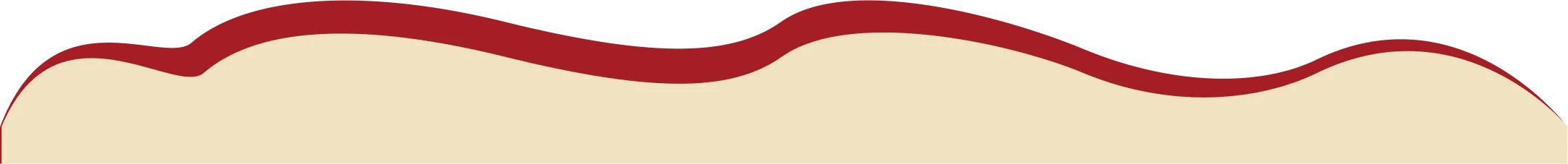 Wavy red and beige curved abstract design with organic shape