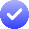 gradient tick icon
