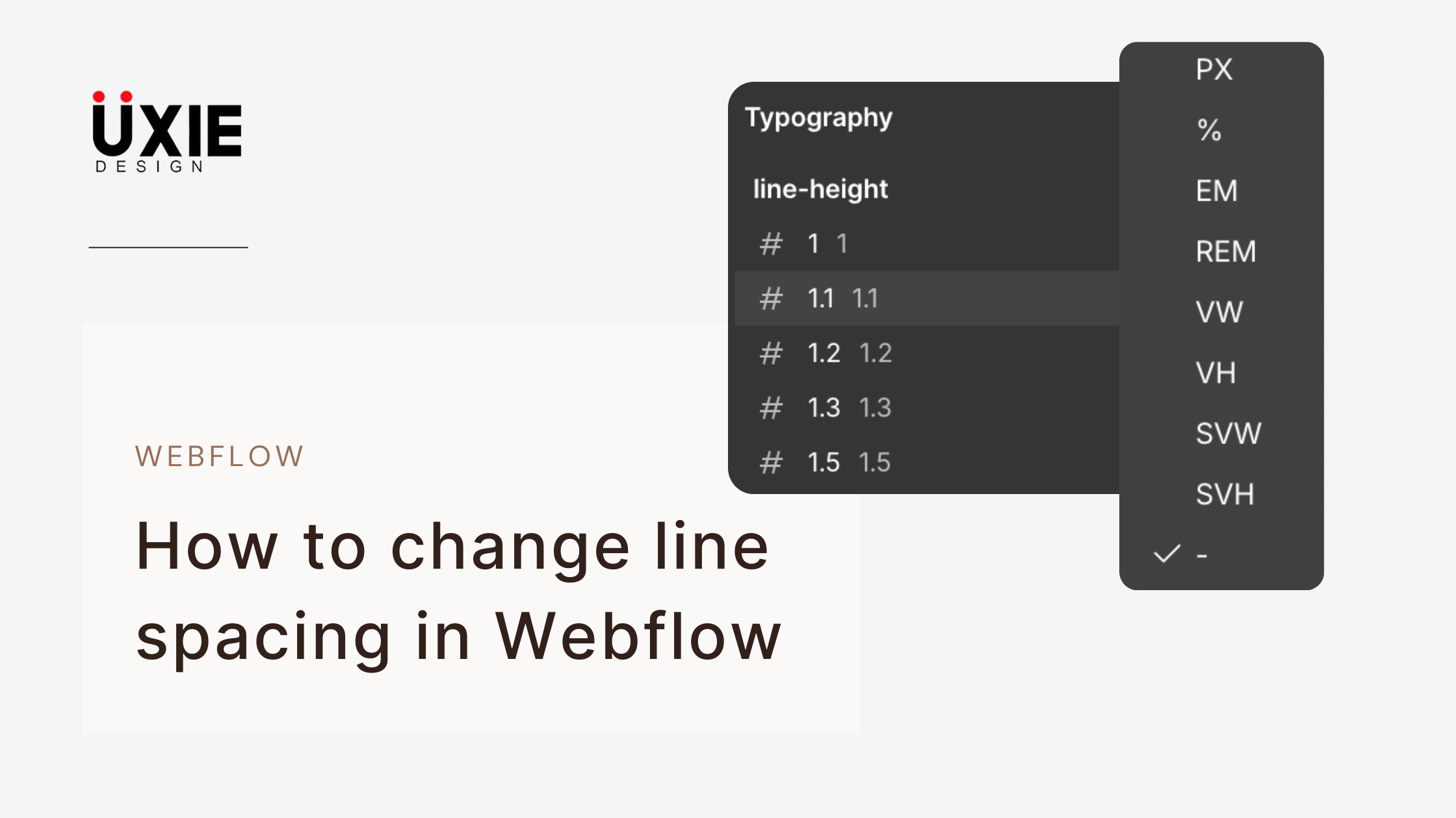 How to change Line Spacing in Webflow