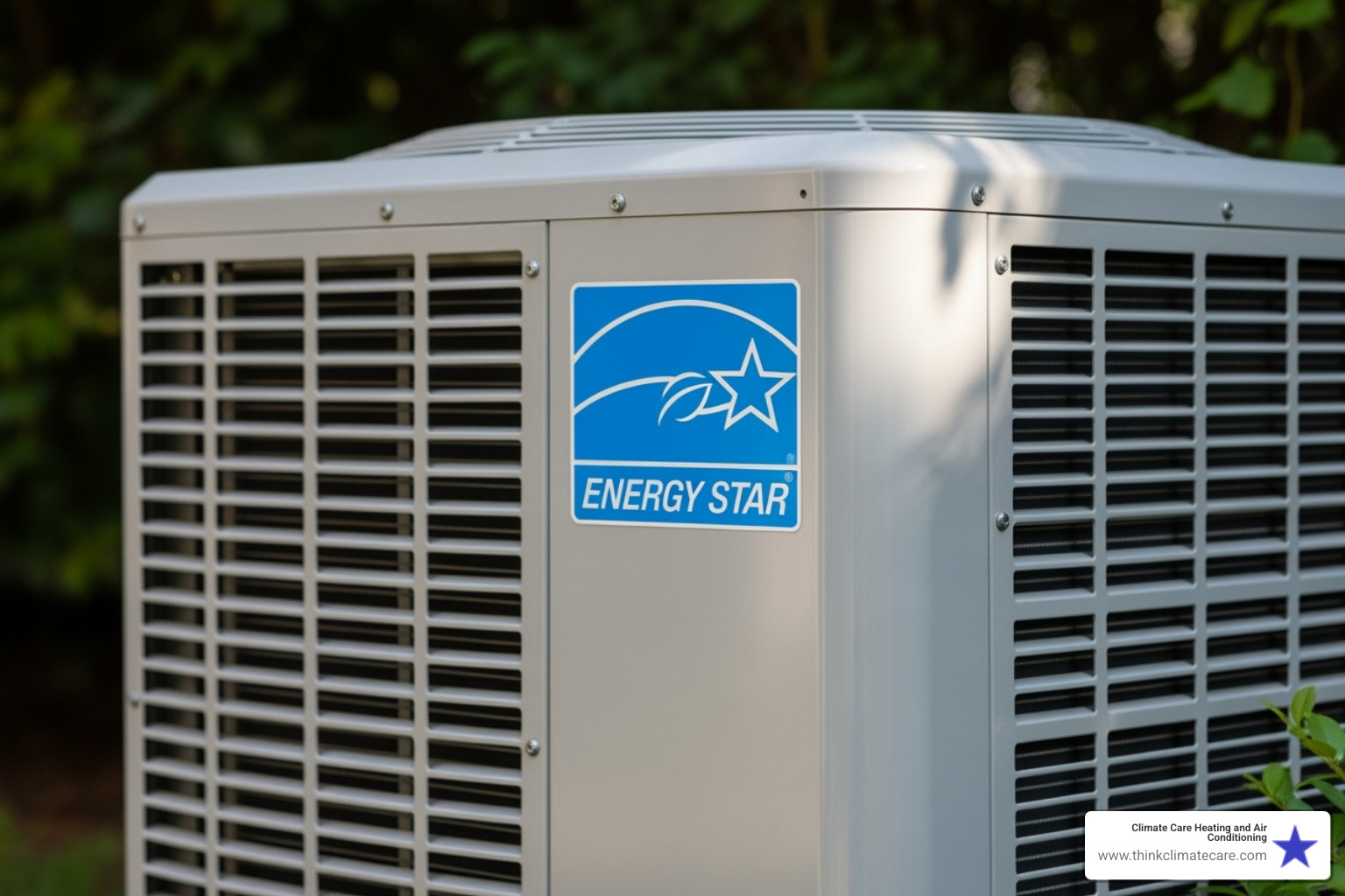 ENERGY STAR logo on AC unit - sacramento air conditioning
