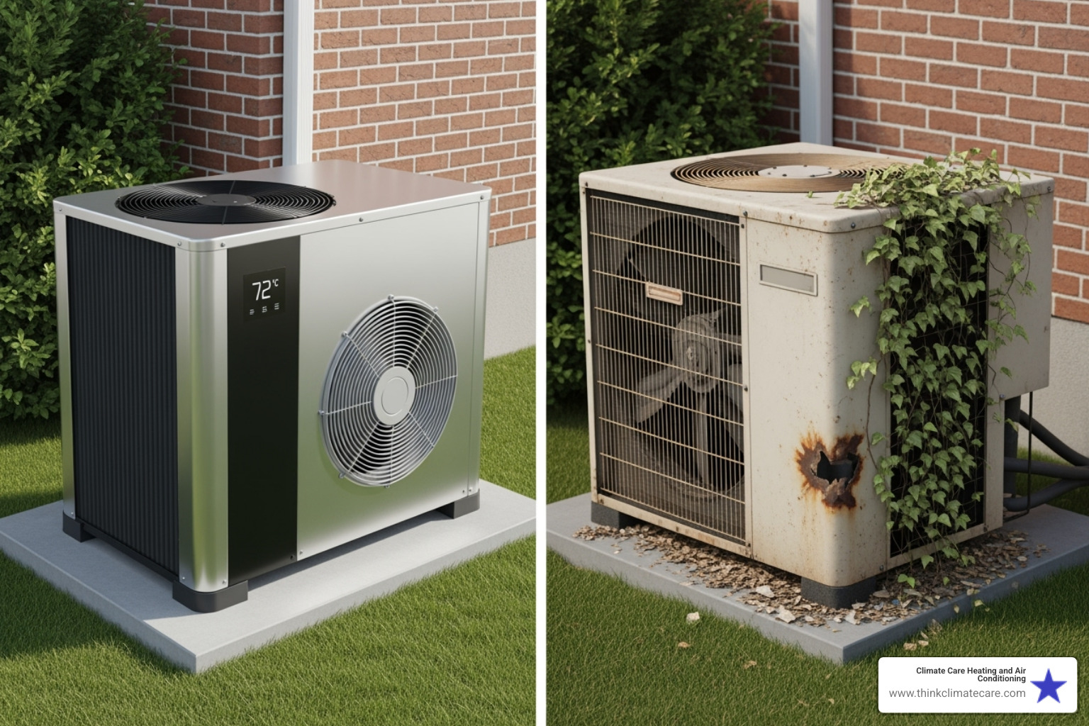 new vs old HVAC unit - hvac repair sacramento new vs old HVAC unit - hvac repair sacramento