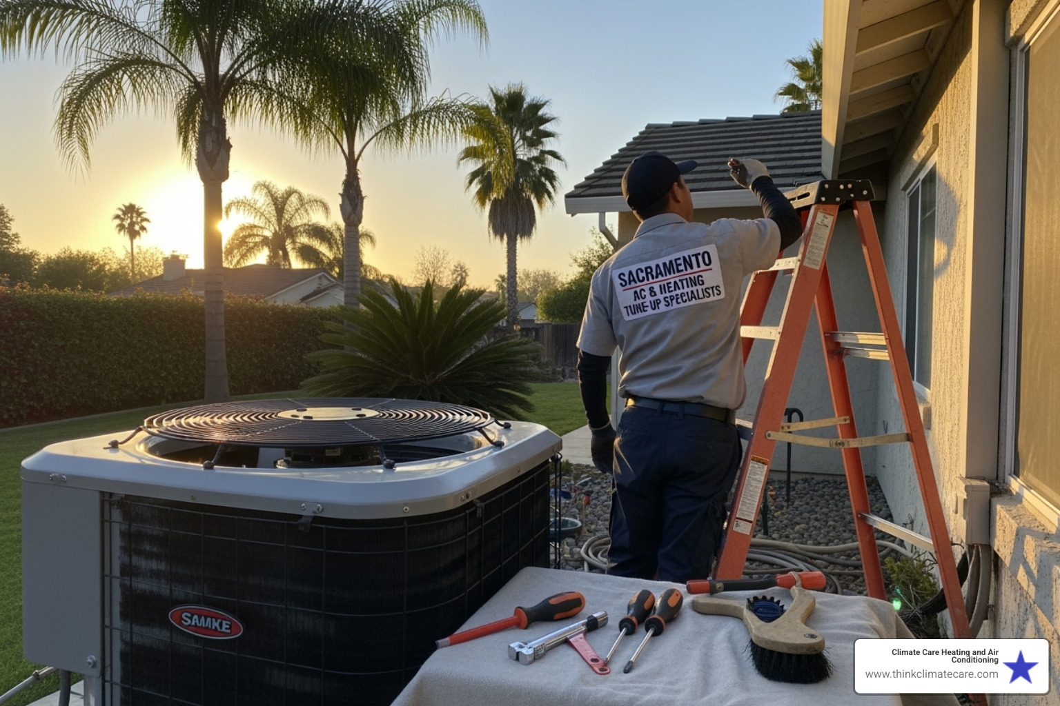 calendar with spring and fall seasons highlighted - ac & heating tune up sacramento