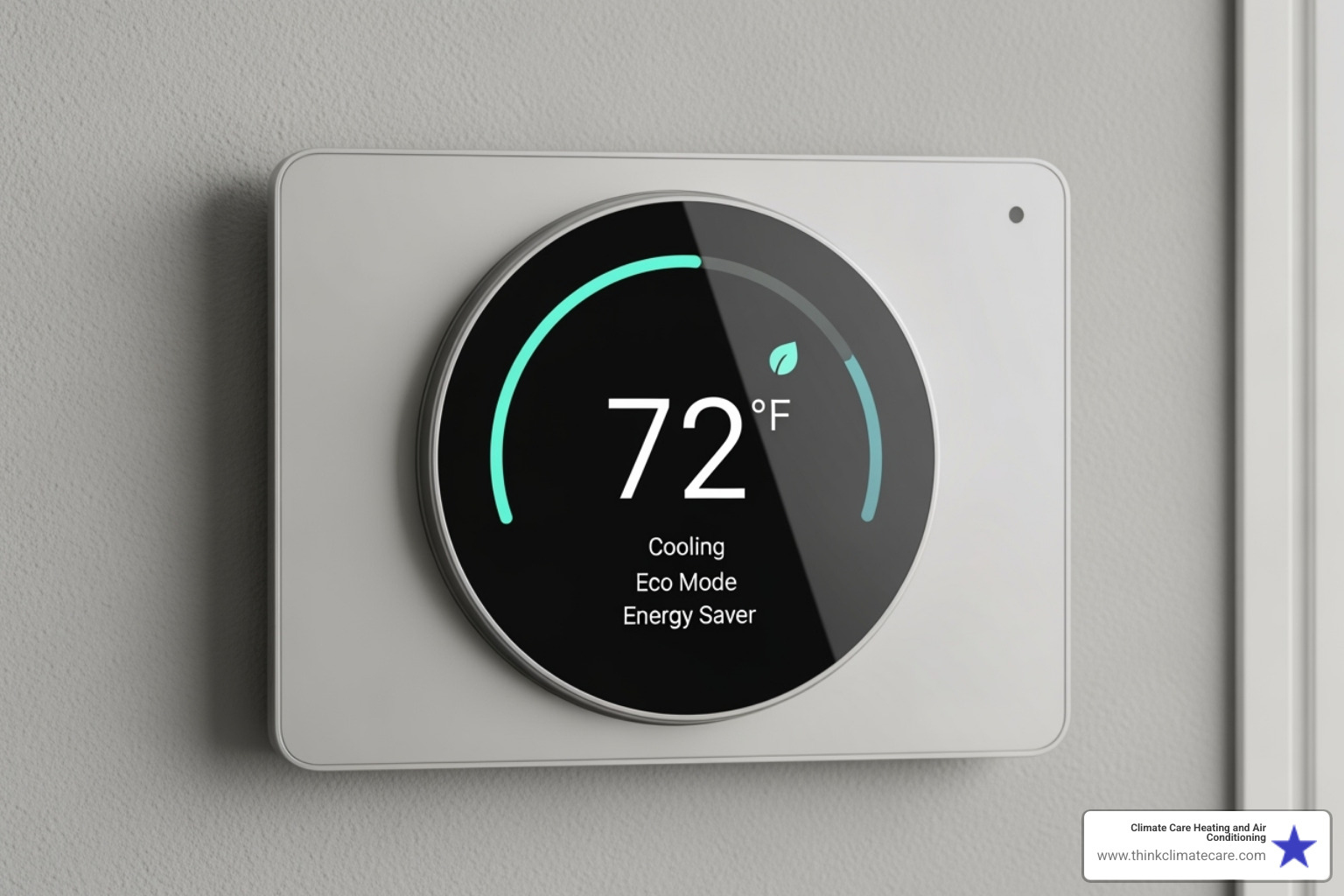 modern thermostat displaying energy-saving temperature - heating installation stockton modern thermostat displaying energy-saving temperature - heating installation stockton