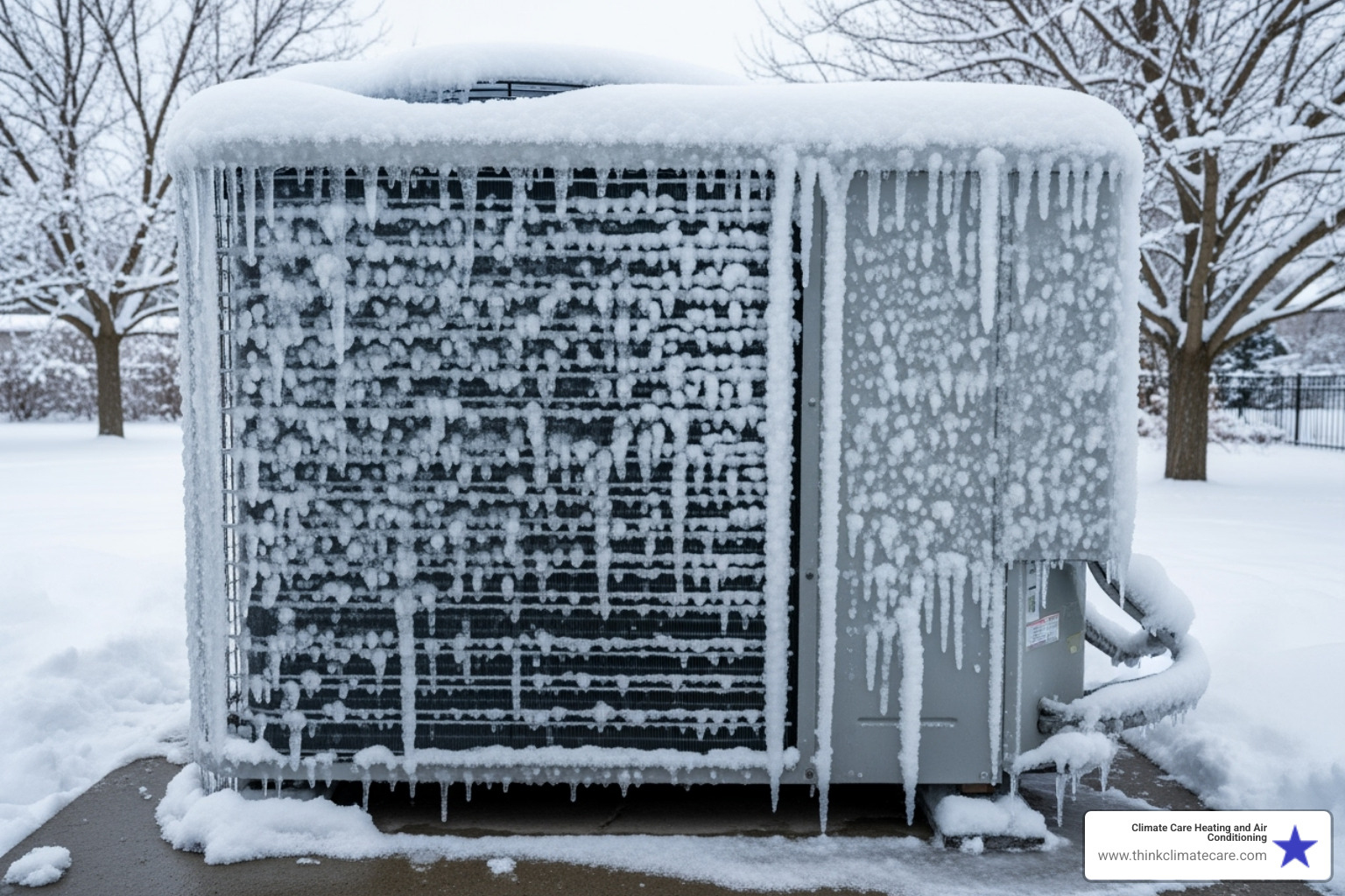 iced-over outdoor heat pump unit - heat pump service sacramento