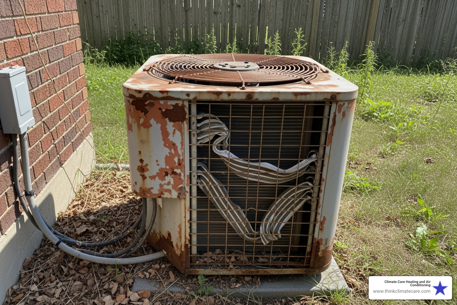 old inefficient HVAC unit - heat pump installation estimate manteca