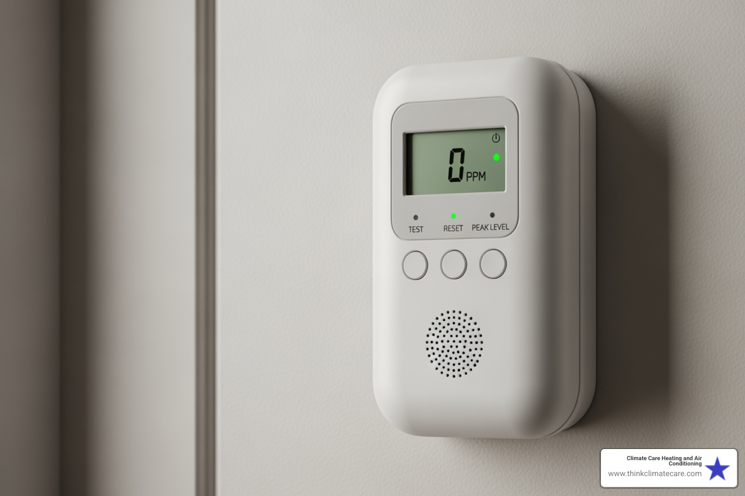 carbon monoxide detector on a wall - My furnace is making a weird noise. Who can I call for furnace repair in the greater Sacramento area?