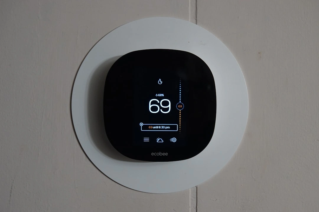 smart thermostat showing energy savings in a Modesto home smart thermostat showing energy savings in a Modesto home