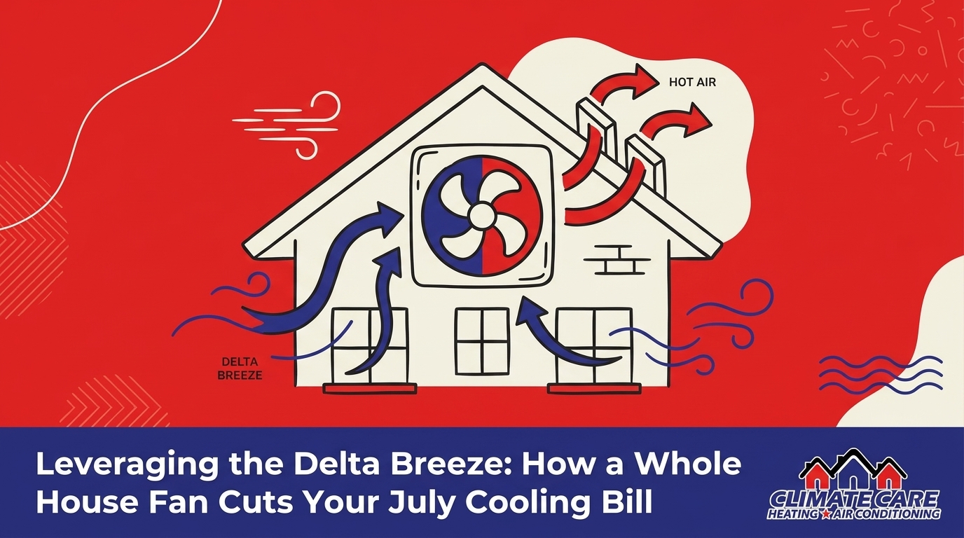 Leveraging the Delta Breeze: How a Whole House Fan Cuts Your July Cooling Bill