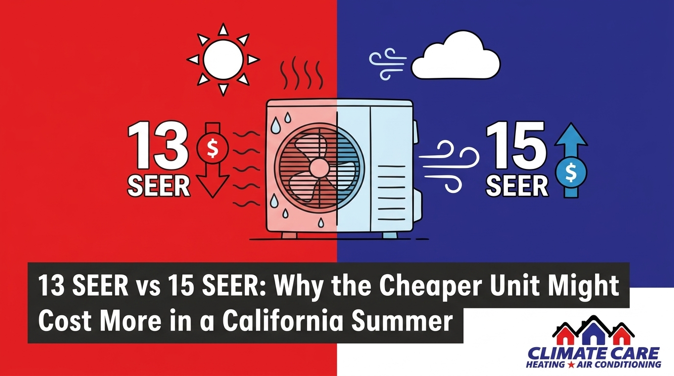 13 SEER vs 15 SEER: Why the Cheaper Unit Might Cost More in a California Summer