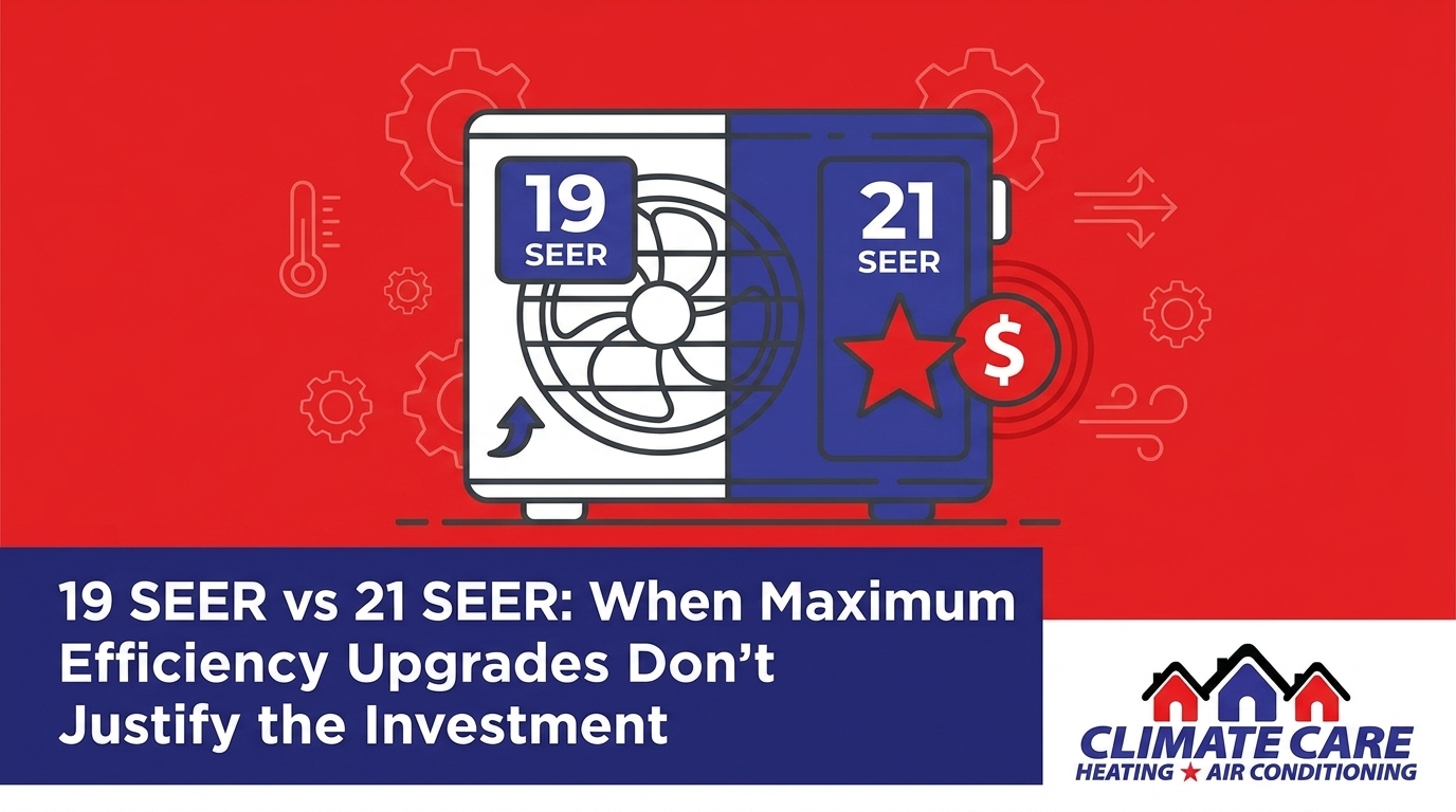 19 SEER vs 21 SEER: When Maximum Efficiency Upgrades Don't Justify the Investment